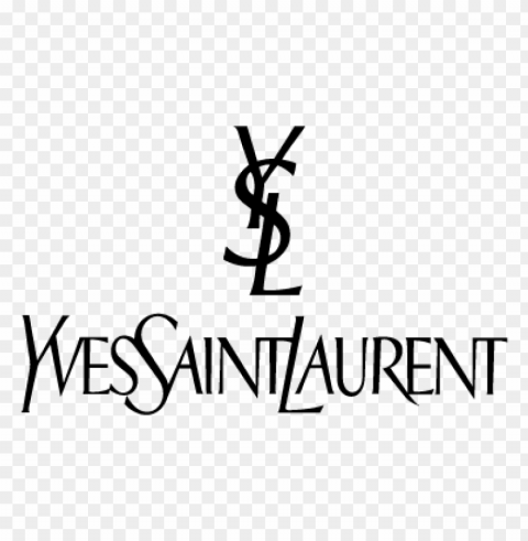 yves saint laurent logo vector free PNG for personal use