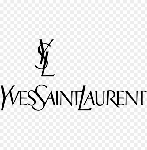 yves saint laurent perfume logo Clear Background PNG Isolated Design