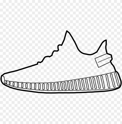 yzylab on twitter - yeezy drawi High-definition transparent PNG