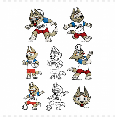 zabivaka mascot of the 2018 fifa world cup PNG Graphic Isolated with Clear Background