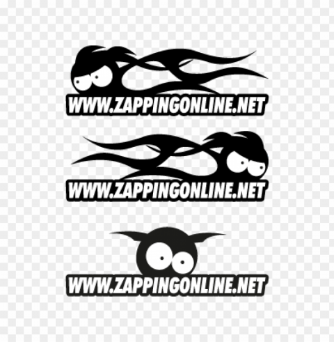 zapping on line vector logo download free PNG Graphic with Clear Background Isolation