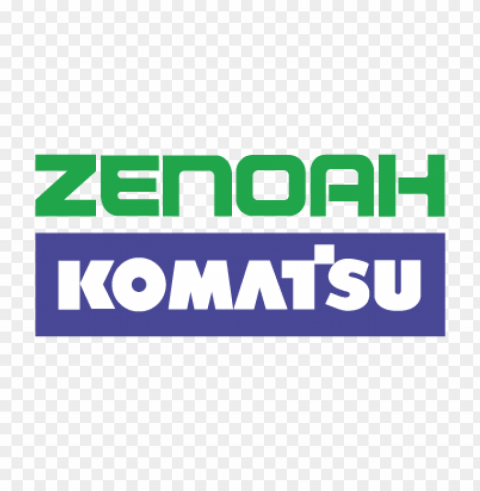 zenoah komatsu vector logo free PNG graphics with clear alpha channel collection