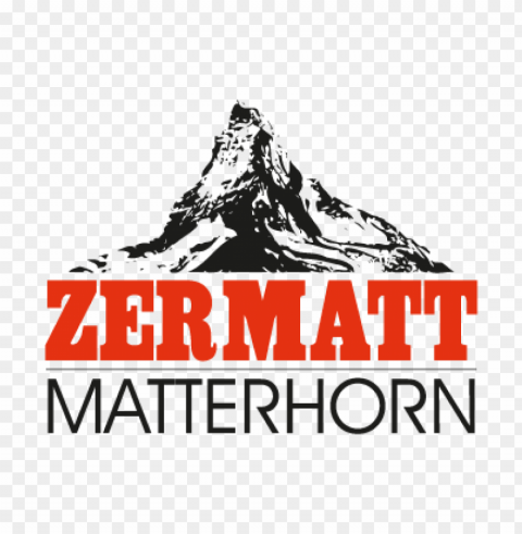 zermatt matterhorn vector logo free download PNG for digital design