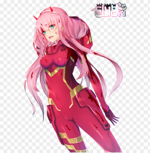 zero two - zero two darling render Isolated Subject in HighQuality Transparent PNG