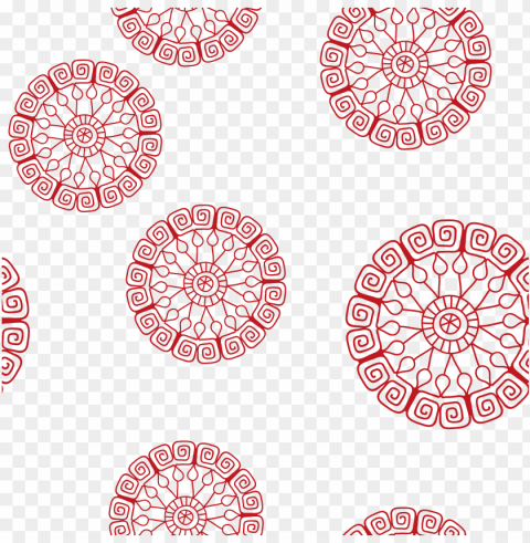 Zhonghua Clip Art - Chinese Patterns Isolated Illustration On Transparent PNG