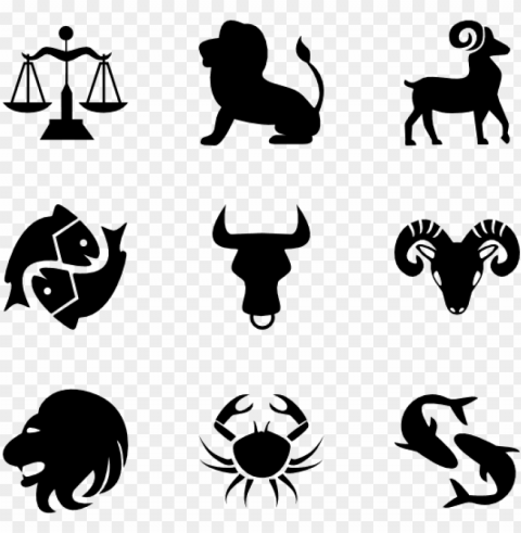 zodiac 96 icons - astrology icons PNG images for graphic design