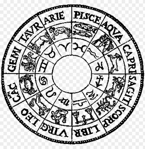 zodiac sign barozzi 1585 PNG with cutout background