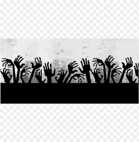 zombie computer icons black and white horror fiction - zombie hands reaching up PNG images with alpha mask