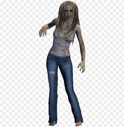 zombie girl - girl HighResolution PNG Isolated Artwork