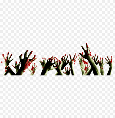 zombie hand - zombie on clear background PNG for digital design