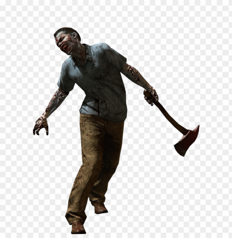 zombie Clean Background Isolated PNG Character