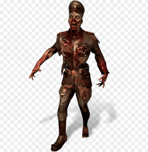 zombie Clear Background Isolation in PNG Format