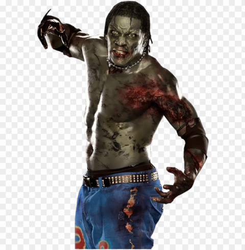zombie - wwe zombies Isolated Artwork on Clear Background PNG