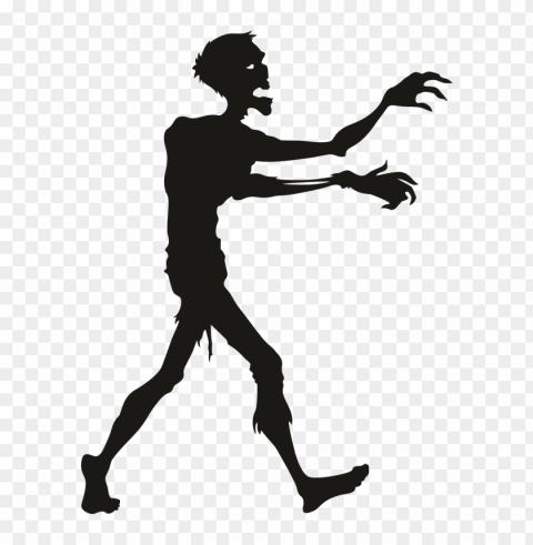 zombie silhouette outline - soporte para sostener libros PNG with no background for free