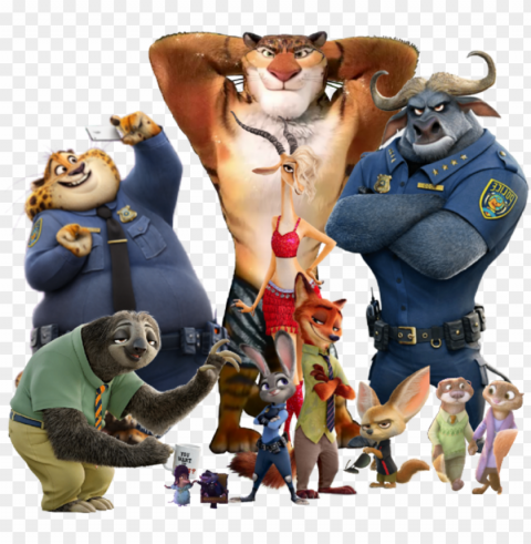 zootopia@germnrodrguez1 sticker HighResolution PNG Isolated on Transparent Background