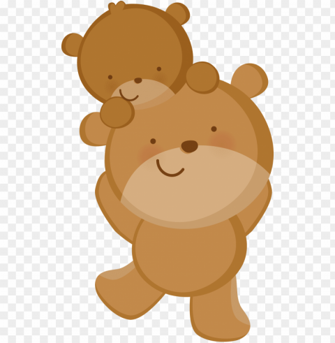zwd babylove bears - desenho mae e filhote PNG images with cutout