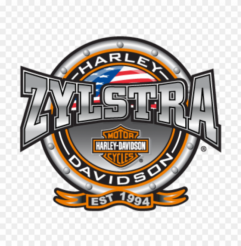 zylstra harley-davidson vector logo PNG Image with Transparent Isolated Graphic Element