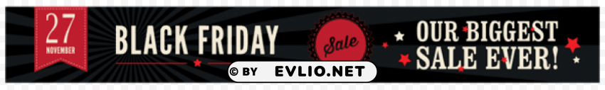 black friday biggest sale banner PNG Image Isolated with HighQuality Clarity