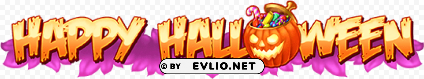 happy halloween banner Transparent design PNG
