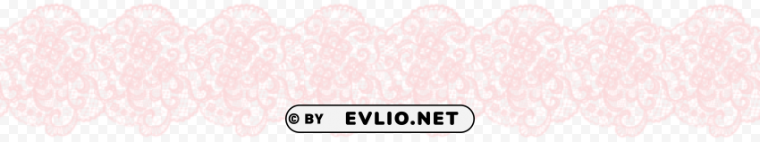 pink lace decoration Transparent PNG Isolated Graphic Element