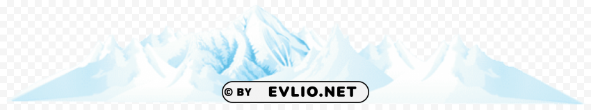 Winter Mountain Isolated Graphic In Transparent PNG Format