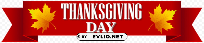 thanksgiving day banner Transparent Background PNG Isolated Graphic