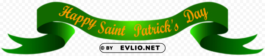 happy saint patrick's banner transparent Clear background PNG images bulk