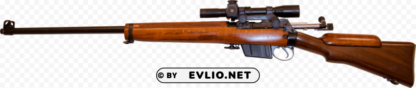 wooden sniper Clean Background Isolated PNG Image