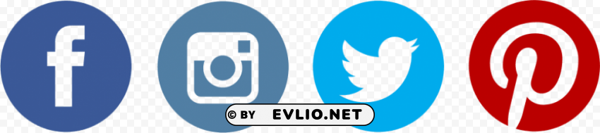 facebook twitter instagram pinterest logo Transparent PNG graphics library