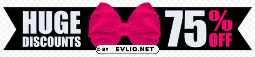 black friday banner with bow Clear PNG pictures free