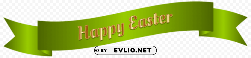 green happy easter banner PNG transparent photos vast collection