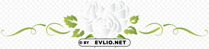 heart rose white floral ornament Isolated Character in Clear Transparent PNG clipart png photo - c95dd818