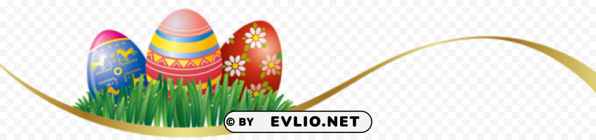  easter deco with eggspicture Free transparent background PNG