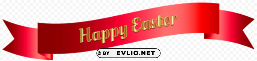 red happy easter banner PNG transparent photos massive collection
