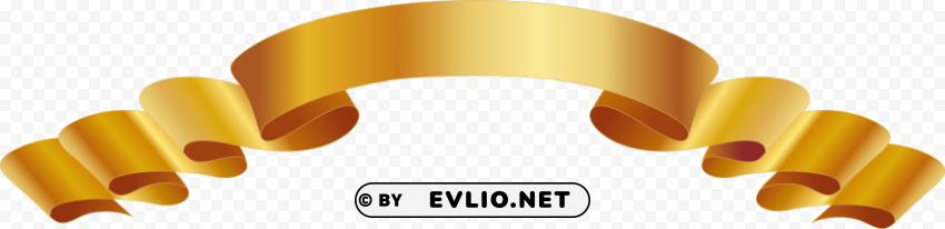 Ribbon Vector Gold Transparent Background Isolation Of PNG