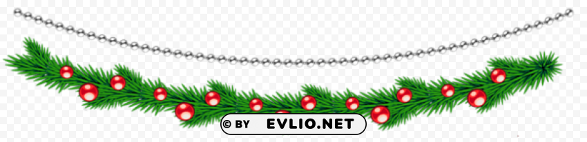 transparent christmas deco garlands Free download PNG images with alpha channel