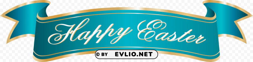 happy easter banner PNG files with clear background