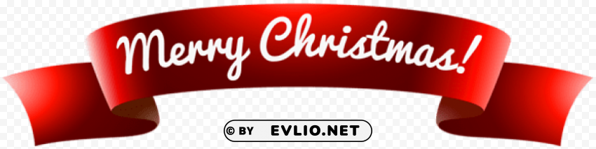banner merry christmas PNG format with no background