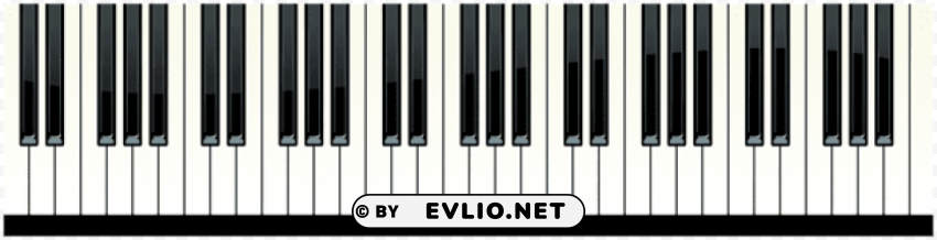 piano keys PNG format