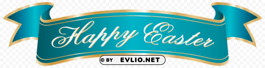 happy easter banner PNG transparent photos for design