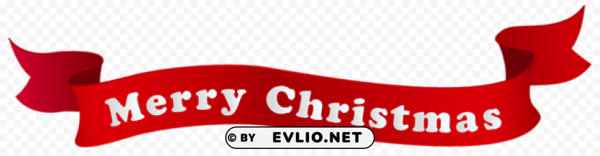 merry christmas banner PNG free transparent