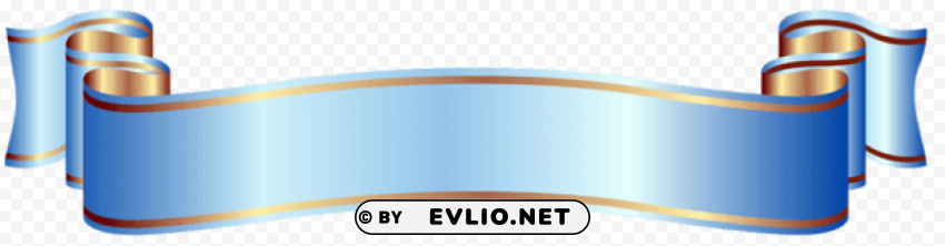 large blue banner PNG Image with Transparent Isolation