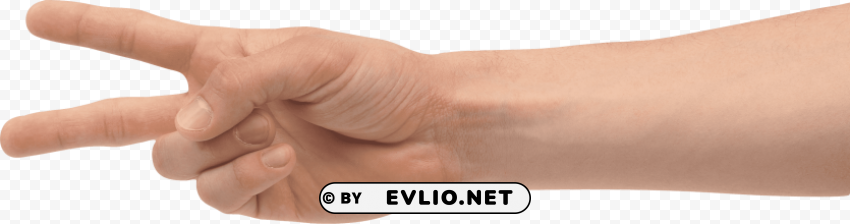 two finger hand Isolated Object in HighQuality Transparent PNG