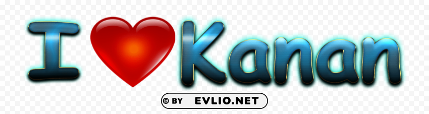 kanan heart name PNG Graphic with Clear Background Isolation