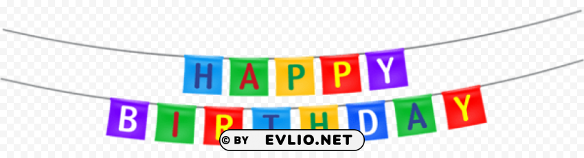 happy birthday streamer Transparent PNG pictures complete compilation
