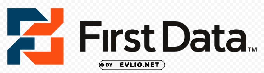 first data logo Clean Background Isolated PNG Graphic Detail