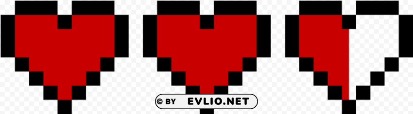 8 bit heart zelda PNG with alpha channel PNG transparent with Clear Background ID 2c912d90