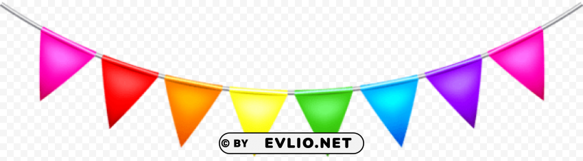 party streamer CleanCut Background Isolated PNG Graphic