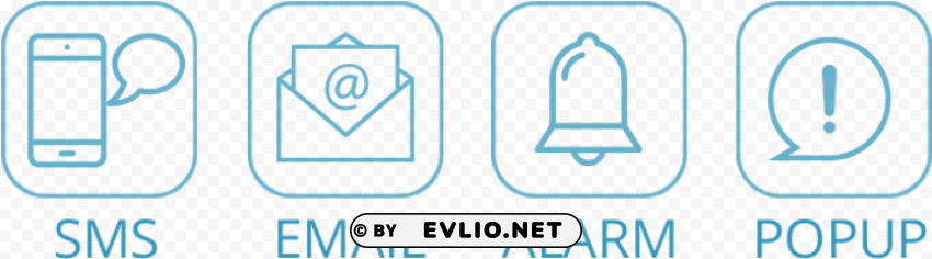sms and email icon Isolated Object with Transparency in PNG