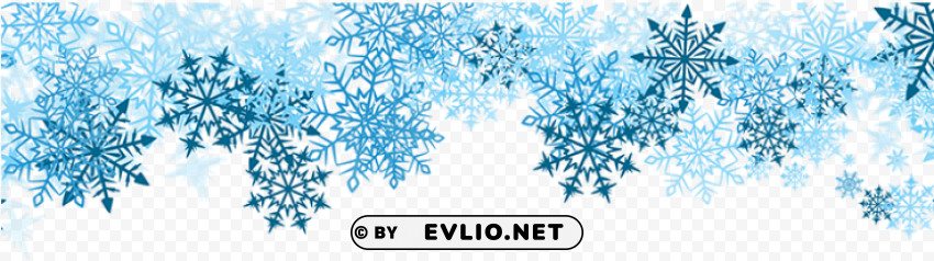 blue snowflakes border PNG with no background for free PNG transparent with Clear Background ID ac9ec94c